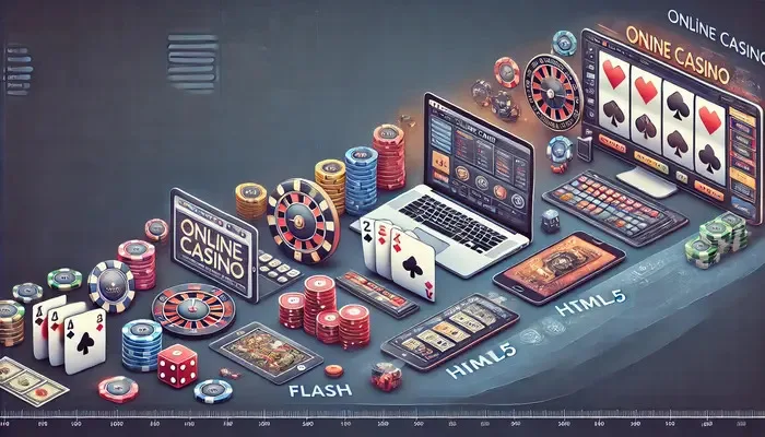 Evolução da tecnologia do casino online