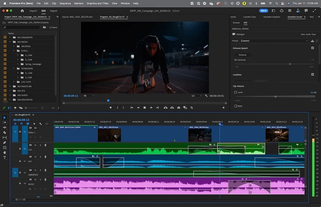 adobe premiere pro video editing