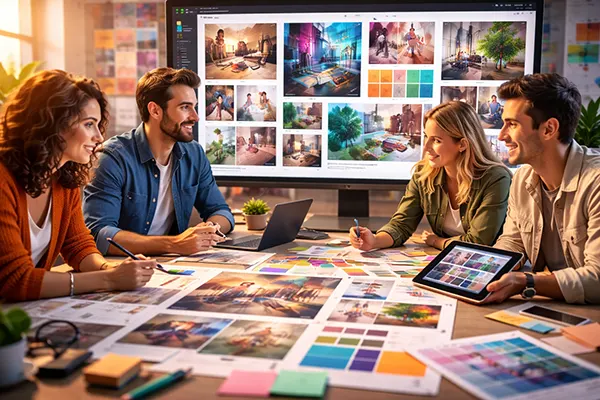 collaborazione visiva team